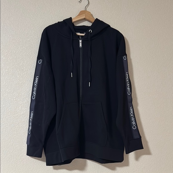 Calvin Klein Performance Black Zip-Up Hoodie Ladies size 2X NWT - Picture 1 of 6